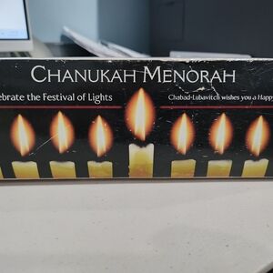 Chanukah Menorah with Candle Design